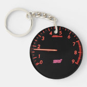 Subaru Impreza Wrx Tachometer WTI U/min Schlüsselanhänger (Vorderseite)