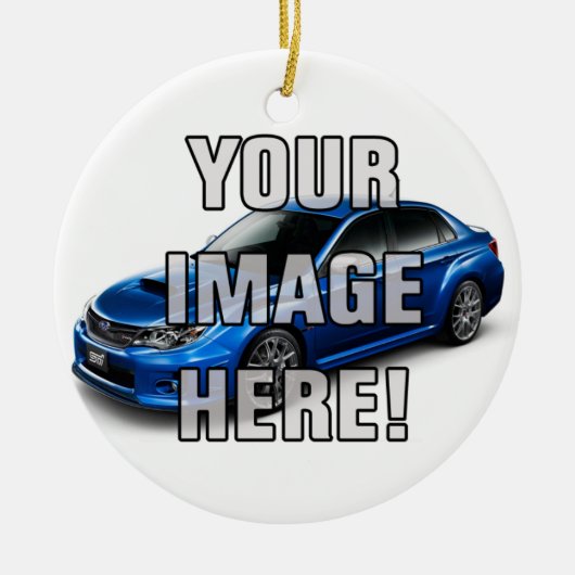 Subaru Impreza WRX WTI-Foto - addieren Sie Ihr Keramikornament (Vorne)