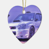 Subaru Impreza WRX WTI-Spezifikt. C im Weiß Keramik Ornament (Links)