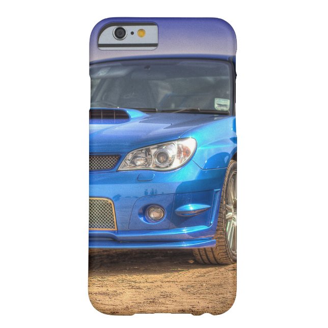 Subaru Impreza WTI "Hawkeye" im Blau Case-Mate iPhone Hülle (Rückseite)