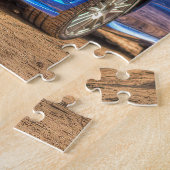 Subaru Impreza WTI "Hawkeye" im Blau Puzzle (Seite)