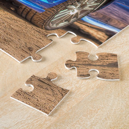 Subaru Impreza WTI "Hawkeye" im Blau Puzzle (Seite)