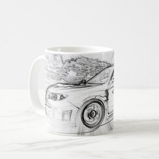 Subaru Kaffee-Tasse Kaffeetasse (Vorderseite Links)
