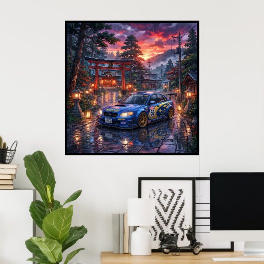 Subaru Legacy Touring Car Poster (Heimbüro)
