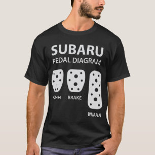 Subaru Sti Subaru Pedaldiagramm Subie Impreza WRX T-Shirt