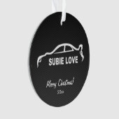 Subaru WRX Impreza WTI - Subbie Liebe Ornament (Vorderseite)