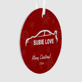 Subaru WRX Impreza WTI - Subbie Liebe Ornament (Vorderseite)