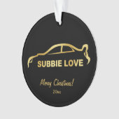 Subaru WRX Impreza WTI - Subbie Liebe Ornament (Vorderseite)