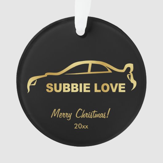 Subaru WRX Impreza WTI - Subbie Liebe Ornament (Vorderseite)