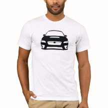 Subaru WRX WTI-Kontur-T - Shirt-weißer Männer