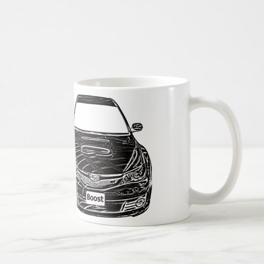 Subaru WRX WTI-Tasse Kaffeetasse (Rechts)