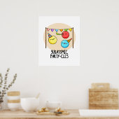 Subatomic Party cles Funny Science Pun Poster (Küche)