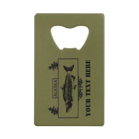 Subduduid Alaska Combat Fisherman Abzeichen Geldkarten Flaschenöffner (Vorderseite)