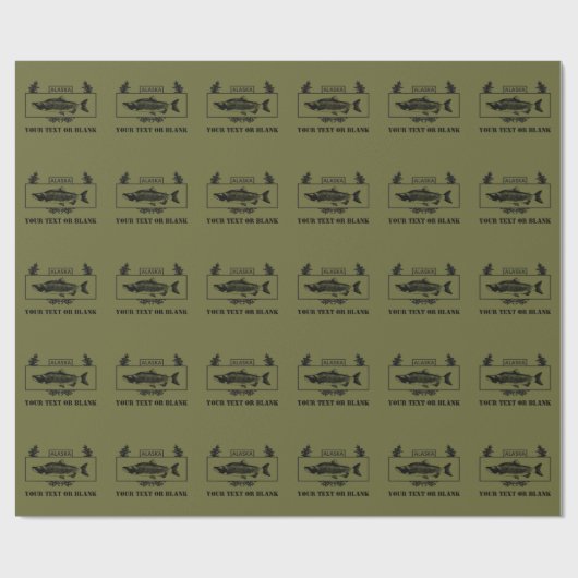 Subduduid Alaska Combat Fisherman Abzeichen Geschenkpapier (Flach)