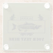 Subduduid Alaska Combat Fisherman Abzeichen Glasuntersetzer (Rückseite)