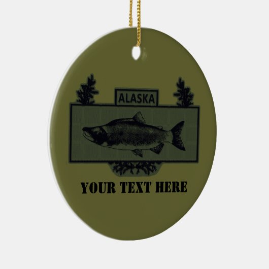 Subduduid Alaska Combat Fisherman Abzeichen Keramikornament (Rechts)