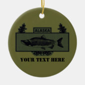 Subduduid Alaska Combat Fisherman Abzeichen Keramikornament (Vorne)