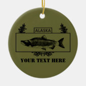 Subduduid Alaska Combat Fisherman Abzeichen Keramikornament (Vorne)