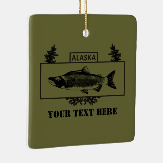 Subduduid Alaska Combat Fisherman Abzeichen Keramikornament (Rechts)