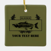 Subduduid Alaska Combat Fisherman Abzeichen Keramikornament (Vorderseite)