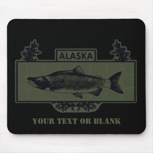Subduduid Alaska Combat Fisherman Abzeichen Mousepad (Vorne)