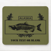 Subduduid Alaska Combat Fisherman Abzeichen Mousepad (Vorne)