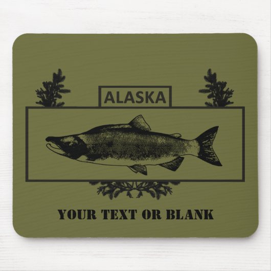 Subduduid Alaska Combat Fisherman Abzeichen Mousepad (Vorne)