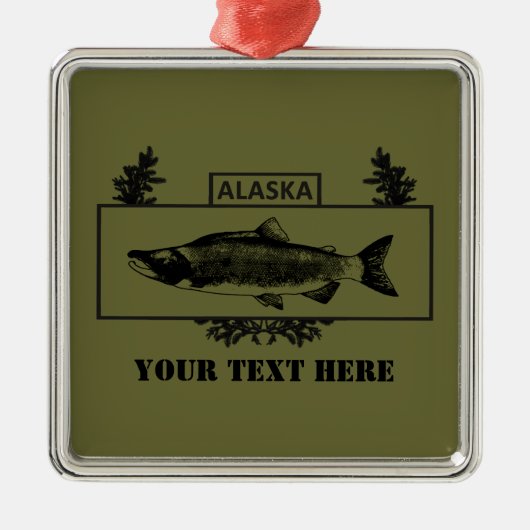 Subduduid Alaska Combat Fisherman Abzeichen Ornament Aus Metall (Vorne)