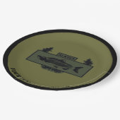 Subduduid Alaska Combat Fisherman Abzeichen Pappteller (Schrägansicht)