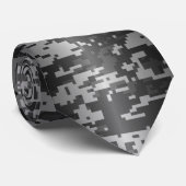 Subdudutive Gray Soldier Digital Camouflage Krawat Krawatte (Gerollt)