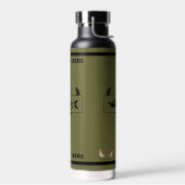 Subdued Alaska Combat Fisherman Badge Trinkflasche (Links)