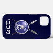 Subdued Maccabee Shield and Spears Case-Mate iPhon iPhone Hülle (Rückseite (Horizontal))
