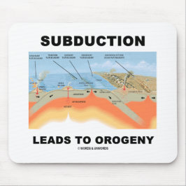 Subduktion führt zur Orogenie (Geologie-Spaß) Mousepad