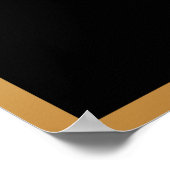 SubhanAllah Arabisch Islamische Kalligraphie Gold Poster (Ecke)