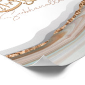 SubhanAllah Islamische Kunst arabische Kalligraphi Poster (Ecke)