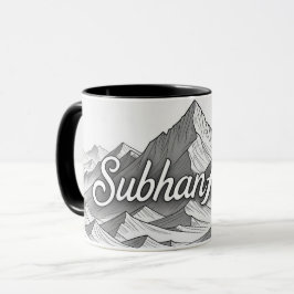 SubhanAllah | Majestätische islamische Berg-Linien Tasse