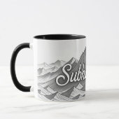 SubhanAllah | Majestic Mountain Islamic Line Art M Tasse (Links)