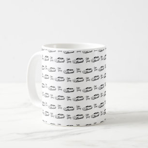Subie Bande wrrx schwarz drucken Kaffeetasse