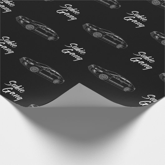 Subie Gang wrrx weiß Geschenkpapier (Ecke)