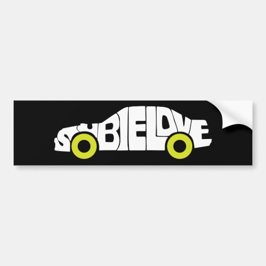 Subie Liebe-Grün-Autoaufkleber Autoaufkleber (Vorne)