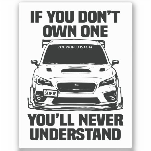 Subie Raptoreye JDM Sportwagen Aufkleber (Vorderseite)