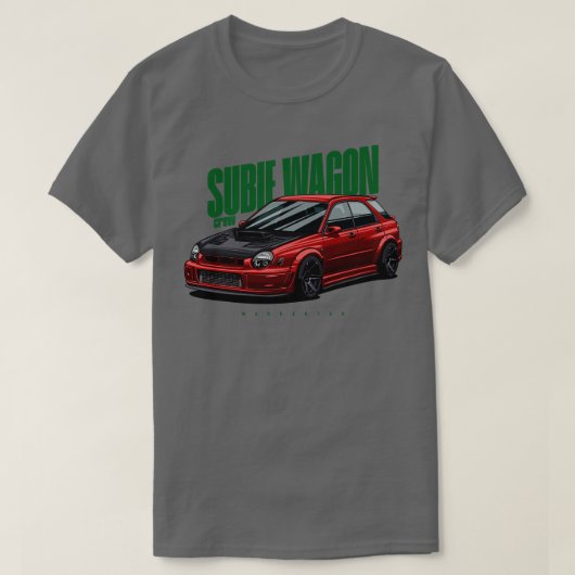 Subie Wagon red T-Shirt (Design vorne)