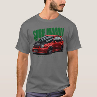 Subie Wagon red T-Shirt