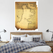 Subig (Subic) Bay Luzon Philippines 1902 Karte Leinwanddruck (Insitu (Schlafzimmer))