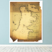 Subig (Subic) Bay Luzon Philippines 1902 Karte Leinwanddruck (Insitu (Holzboden))