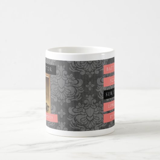 Subjektivität! , Gemustert Kaffeetasse (Mittel)