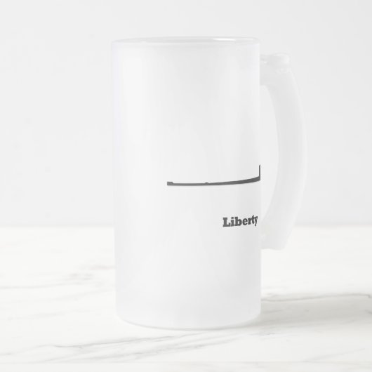Subliberalität Mattglas Bierglas (VorderseiteRechts)