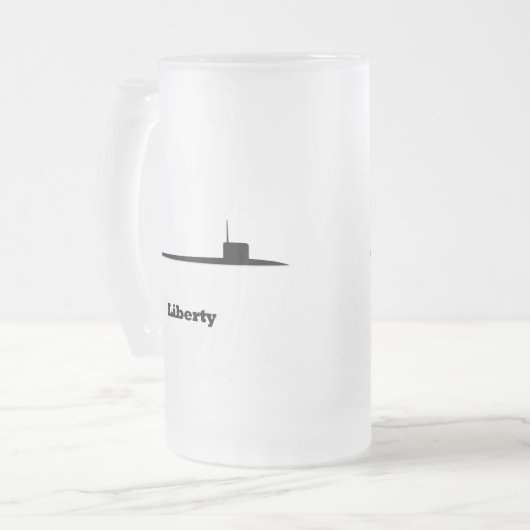 Subliberalität Mattglas Bierglas (Vorderseite Links)