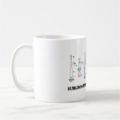 Sublimation ist meine Spezialität (Chemie-Haltung) Kaffeetasse (Links)