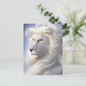 Sublimation White Lion Postkarte (Stehend Vorderseite)